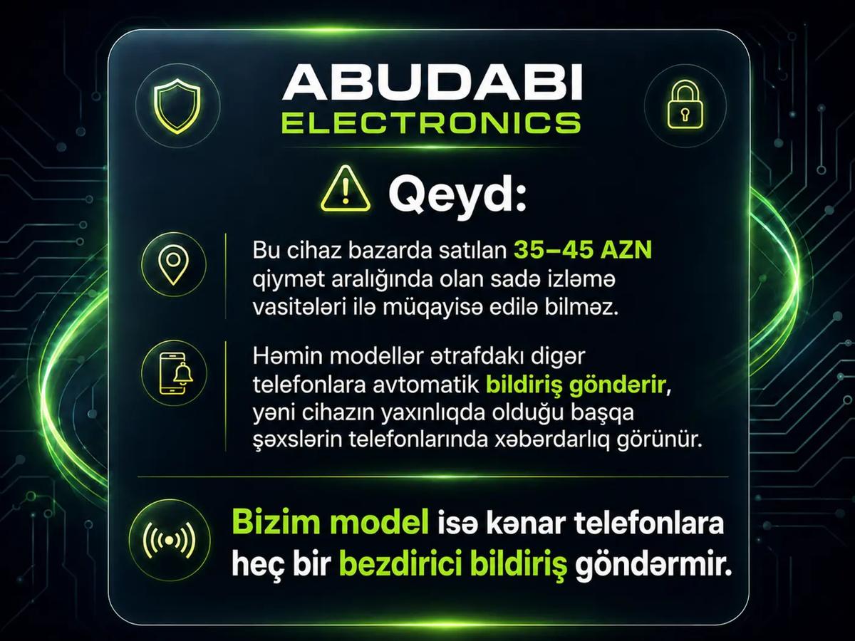 Geo VT məhsulunun telefon bildirişləri haqqında məlumat vizualı